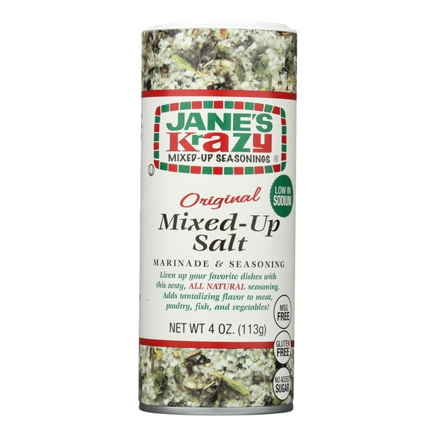 (12 Pack) Jane's Krazy MixedUp Seasonings Original MixedUp Salt, 4 oz