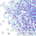 thumbnail image 1 of 12 Pack: John Bead Aqua Purple Opaque Pink Lined Czech Glass Seed Beads - 6/0, 1 of 2