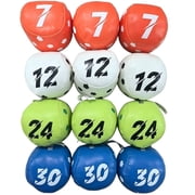 12-Pack Juggling Balls Soft Fabric Sack Balls Portable Foot Bag Lightweight Durable Hand and Foot Training Balls for Beginners Indoor Outdoor Leisure Game Daily Entertainment Sports Toys 1