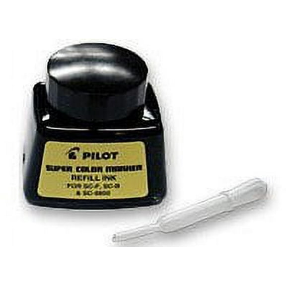 12 Pack Jumbo Marker Refill Ink, For Permanent Markers, 1 oz Ink Bottle, Black by PILOT CORP. OF AMERICA (Catalog Category: Paper, Pens & Desk Supplies / Pens / Refills)