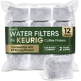 thumbnail image 1 of 12-Pack KEURIG Replacement Water Filters for Keurig 2.0 and 1.0 Coffee Machine Compatible by PureHQ - Activated Charcoal Water Filter, Universal Fit for Keurig and Ninja Brewers, 1 of 11