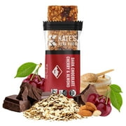 Kate’s Real Food Organic Granola Bars - Dark Chocolate Cherry & Almond (2.2 oz, Pack of 12) - Organic Energy Bars