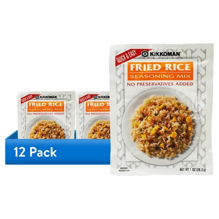 (12 pack) Kikkoman Fried Rice Seasoning Mix, 1 oz Packet