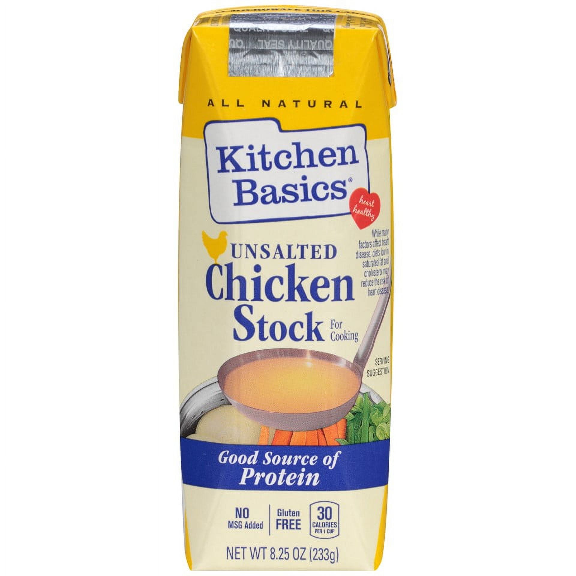 (12 Pack)Kitchen Basics All Natural Unsalted Chicken Stock, 8.25 oz ...