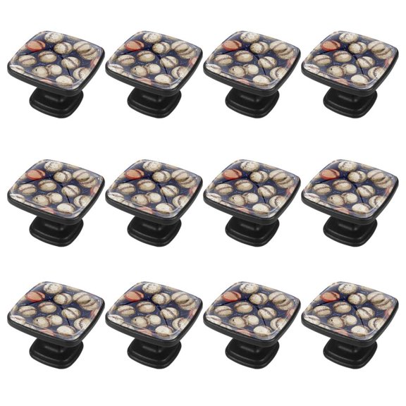 12 Pack Kitchen Cabinet Knobs Baseball Dresser Knobs Drawer Knobs Drawer Pulls Door Knobs Dresser Drawer Handles Knobs for Dresser Drawers