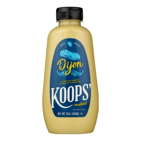 (12 Pack) Koops' Kosher Dijon Ground Mustard, 12 Oz