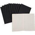 thumbnail image 1 of 12 Pack Kraft Journal Bulk, Lined Pocket Notebook for Diary, A5 Size, Black, 5.8 x 8.3 in., 1 of 7