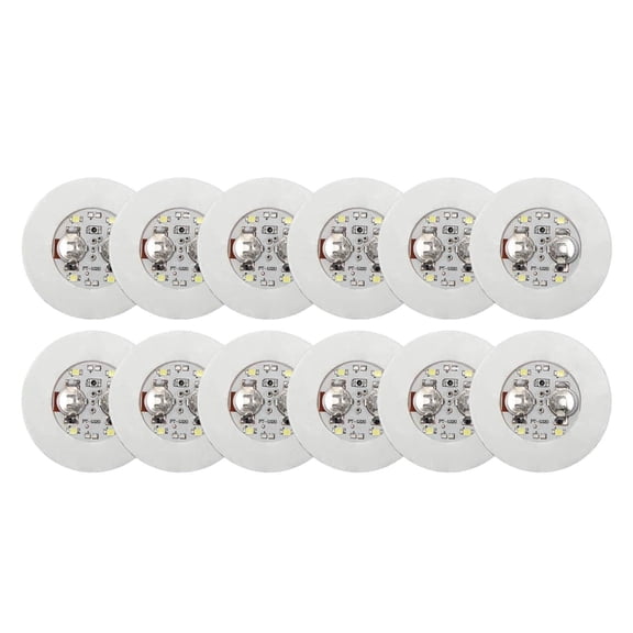 12 Pack LED Bottle Lights, Glow Sticker Disc Coasters with Batteries, Waterproof Light Up Drink Decorations for Parties, Bars, Weddings & Events