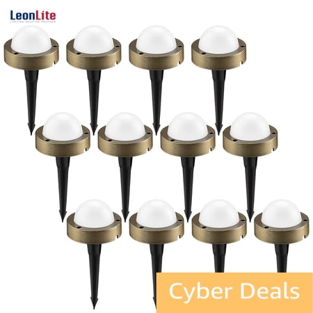 12 Pack LED Landscape Lights,12-24V AC/DC Low Voltage Landscape Lights, 4.5W 360lm Ground Lights, IP65 Waterproof,2700K Soft White Garden Light