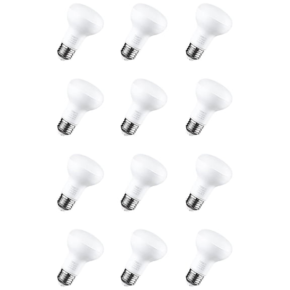 12 Pack LED Lights BR20 R20 Dimmable LED Light Bulbs, Flood Light Bulb Indoor, 7.5W (50W Eqv.), 525lm, 5000K Daylight