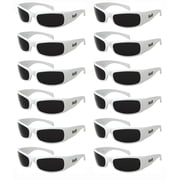 12 Pack LOCS Hardcore 9035 Gangster Sunglasses 1 DOZEN Classic Biker Eyewear