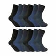 thumbnail image 1 of 12 Pack Ladies Non Elastic Thermal Diabetic Socks | Sock Snob | Women Soft Top Socks for Poor Circulation, 1 of 2