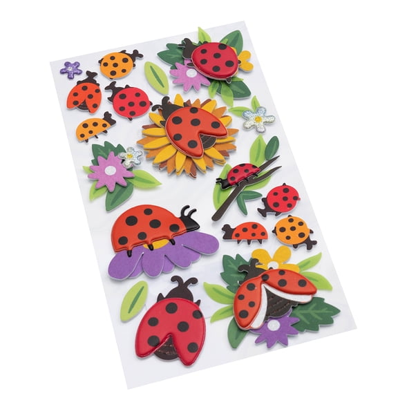 Recollections Ladybugs Stickers, 12 Pack