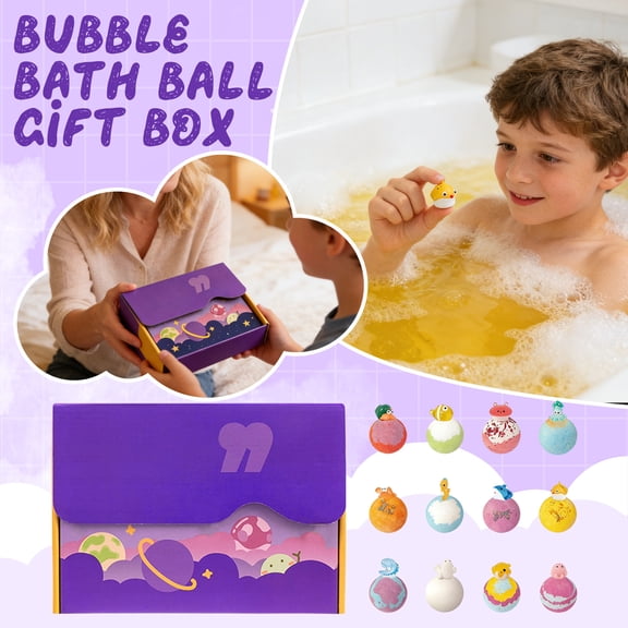 12 Pack Land Animal Bath Bombs with Surprise Figurine Toys, Fun Fizzy Bath Set for Kids, Best Gifts for Kids, Playful Bath Time Toys, Easter & Birthday Gift Set