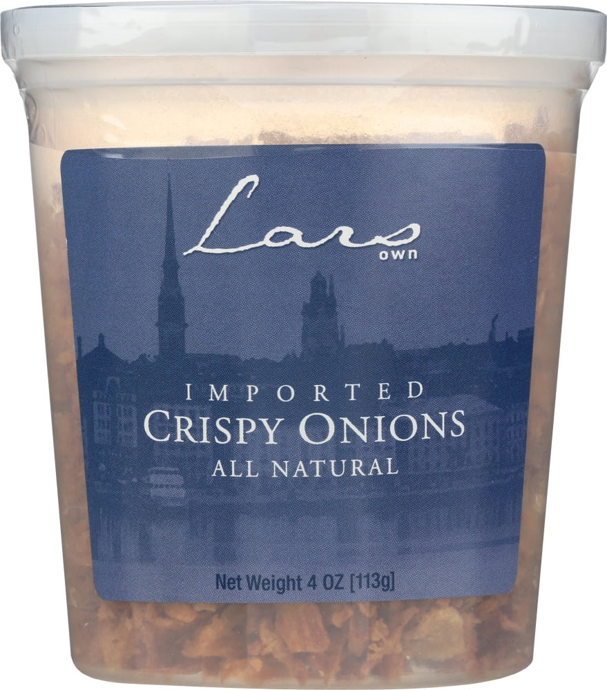 (12 Pack) Lar's Own - Crispy Onions, 4 oz.