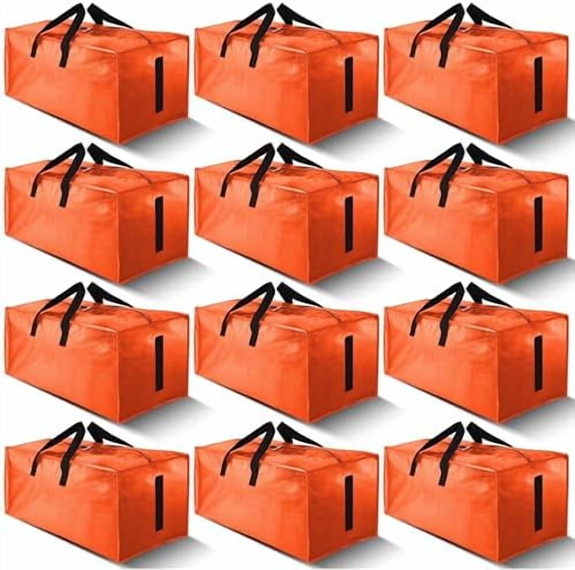 12 Pack Large Strong Moving Bags with Zippers & Carrying Handles ...