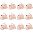 thumbnail image 1 of 12 Pack Leather Bowknot Gift Boxes with Handle 5.1x2.7x3.15 inch Pink PU Leather Mini Handbag Candy Gift Box Reusable Party Favor Candy Boxes for Wedding Birthday Shower Valentines's Day, 1 of 9