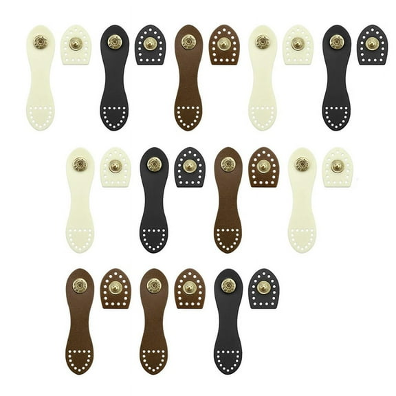 12 Pack Leather Snap Buckles Bag Straps Button String Sewing on Leather Purse Closure Snap Buttons DIY Craft Tools