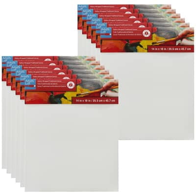 12 Pack: Level 2 Gallery Wrapped Traditional Canvas by Artist's Loft