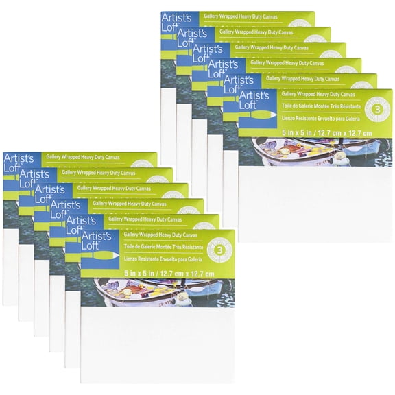 12 Pack: Level 3 Gallery Wrapped Heavy Duty Canvas by Artist's Loft