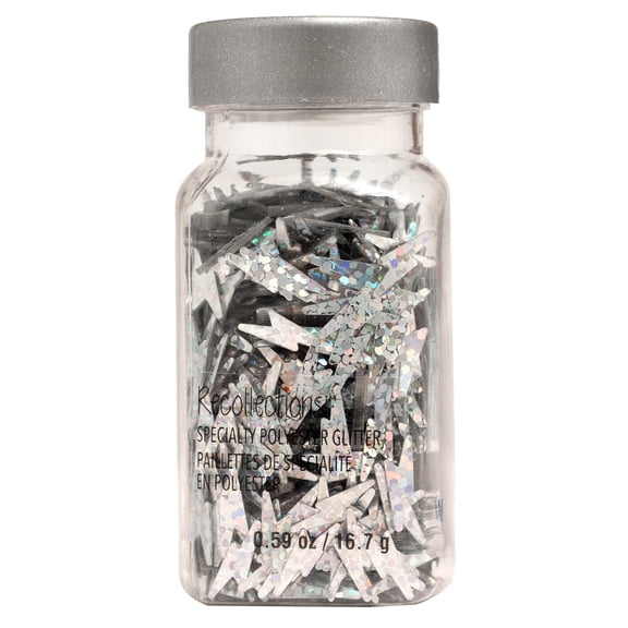 Recollections Lightning Bolts Specialty Polyester Glitter, 0.59oz., 12 Pack