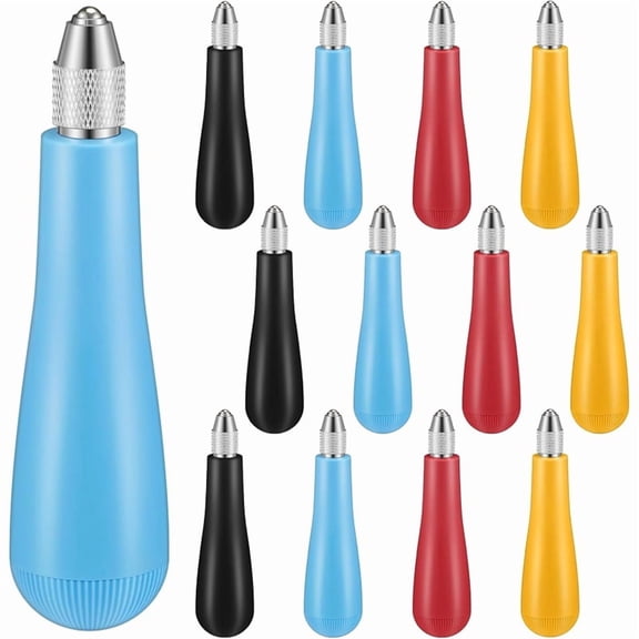 12 Pack Craft Linoleum Cutter Kit Linoleum Cutter Handles Carving Tools Craft Linocut Tools for Lino Printmaking Carving, Handles Only$$Art & Craft