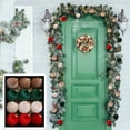 thumbnail image 1 of 12-Pack Luxury Velvet Christmas Tree Ornaments, Shatterproof Hanging Balls with Hooks, 2.4 Inch Holiday Decor, 1 of 8