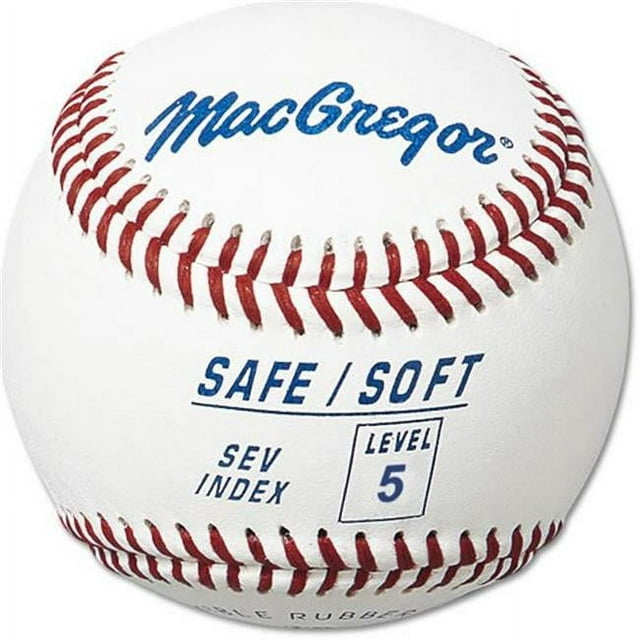 (12 Pack) MacGregor Safe/Soft Level 5 Baseballs, Ages 8-12