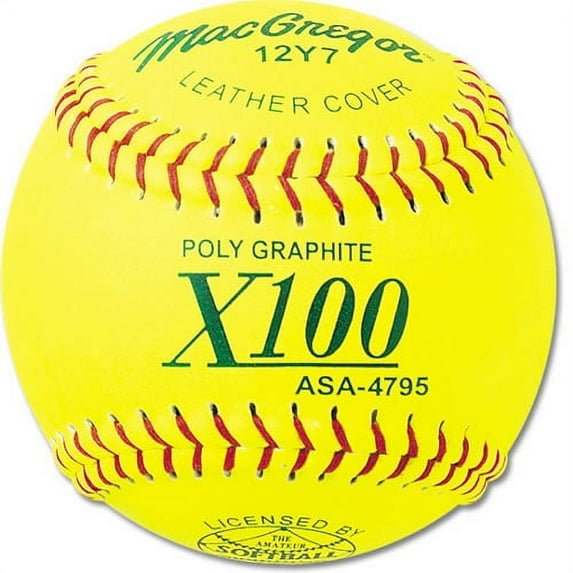 (12 Pack) MacGregor X100 ASA-Approved Fastpitch Softballs