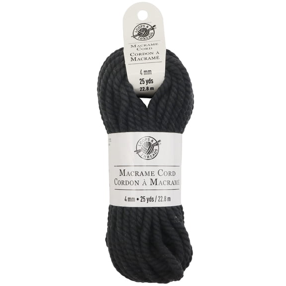 12 Pack: Macrame Cotton Cord by Loops & Threads - 25yd.