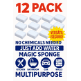 thumbnail image 1 of 12 Pack Magic Sponges Cleaning Eraser Melamine Sponge Foam Pads,Multi-Functional Household Cleaning Kitchen Dish Sponge for Furniture,Bathroom,Bathtub, Sink,Floor, Baseboard, Wall Cleaner, 1 of 8