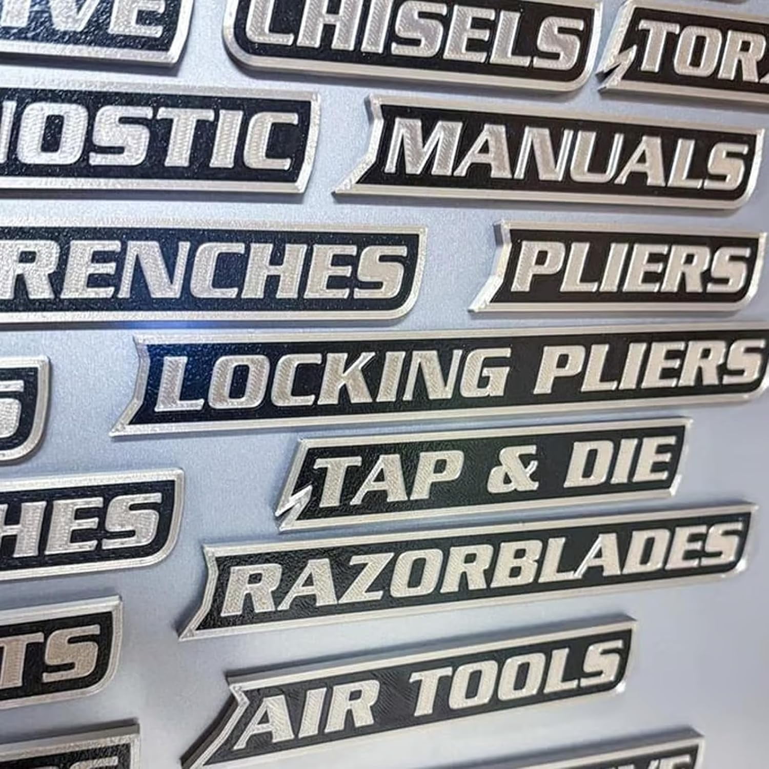 12 Pack of Magnetic Toolbox Labels, 2026 New Custom Premium Magnetic ...