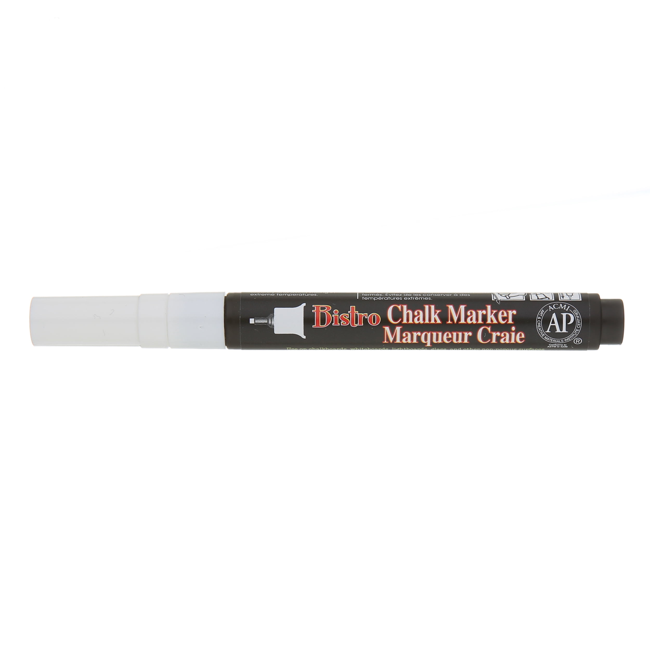 Marvy Uchida Bistro White Extra-Fine Chalk Marker, 12 Pack