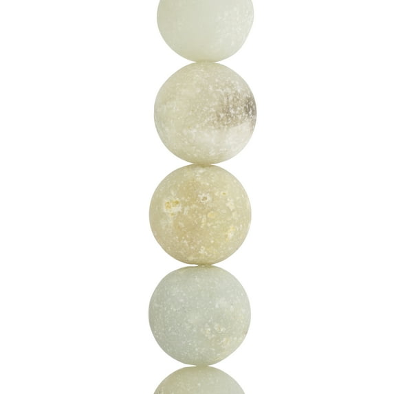 Bead Landing Matte Amazonite Round Beads, 12 Pack