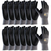12 Pack Maxiflex 34-874/XXL Gloves Nitrile Micro-Foam Grip Palm & Fingers - Excellent Grip and Abrasion Resistance - Seamless Nylon with Lycra Liner - Size-2XL/12-Pair's