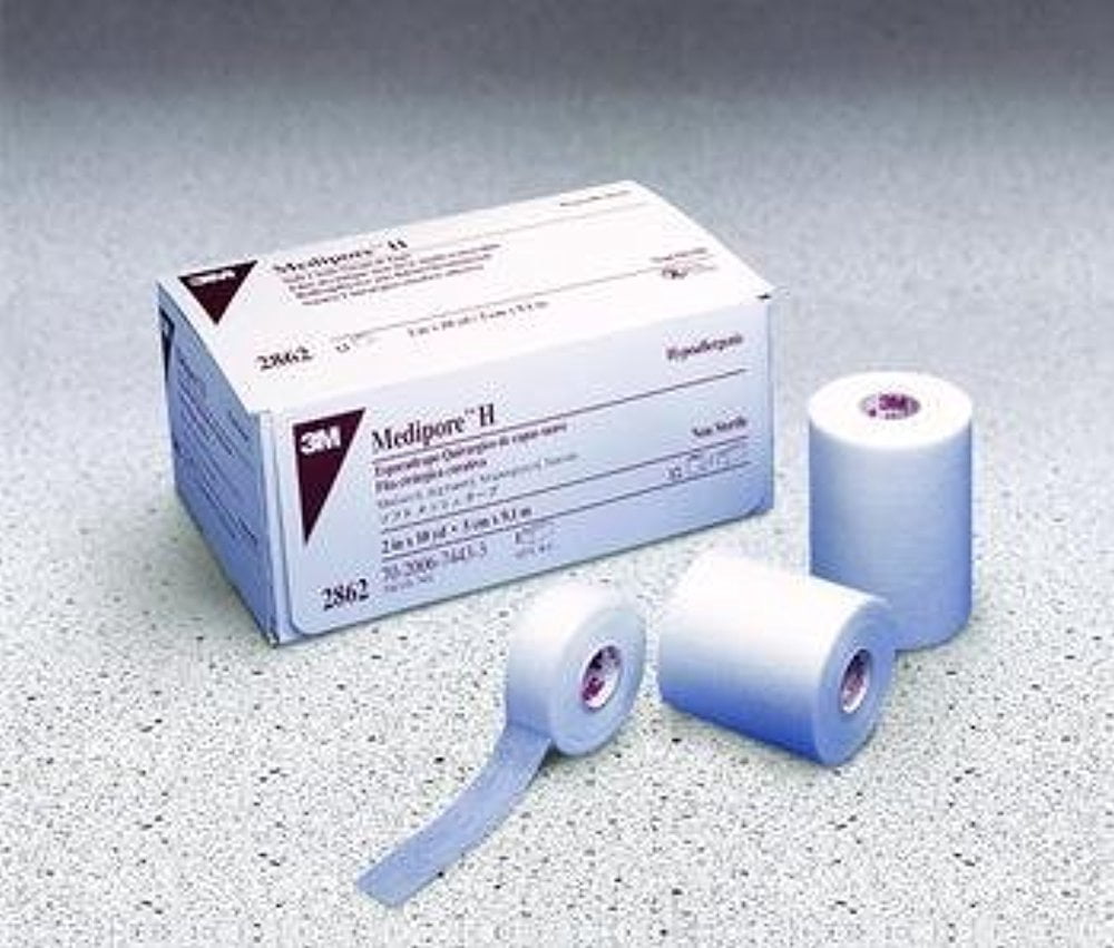 12-Pack Medipore H Soft Cloth Surgical Tape 4 x 10 yards (Case of 12 rolls)