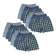 thumbnail image 1 of 12 Pack Men's Boxer Shorts Random Mixed Color Pack Woven Relaxed Fit Boxers for Men Soft Breathable High quality Underwear with Elastic Waist Menswear, 1 of 7