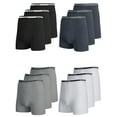 thumbnail image 1 of 12-Pack Men's Stretch Cotton Boxer Briefs (Sizes, S-2XL), 1 of 2