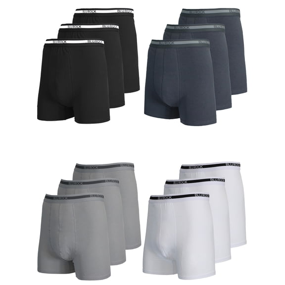 12-Pack Men's Stretch Cotton Boxer Briefs (Sizes, S-2XL)