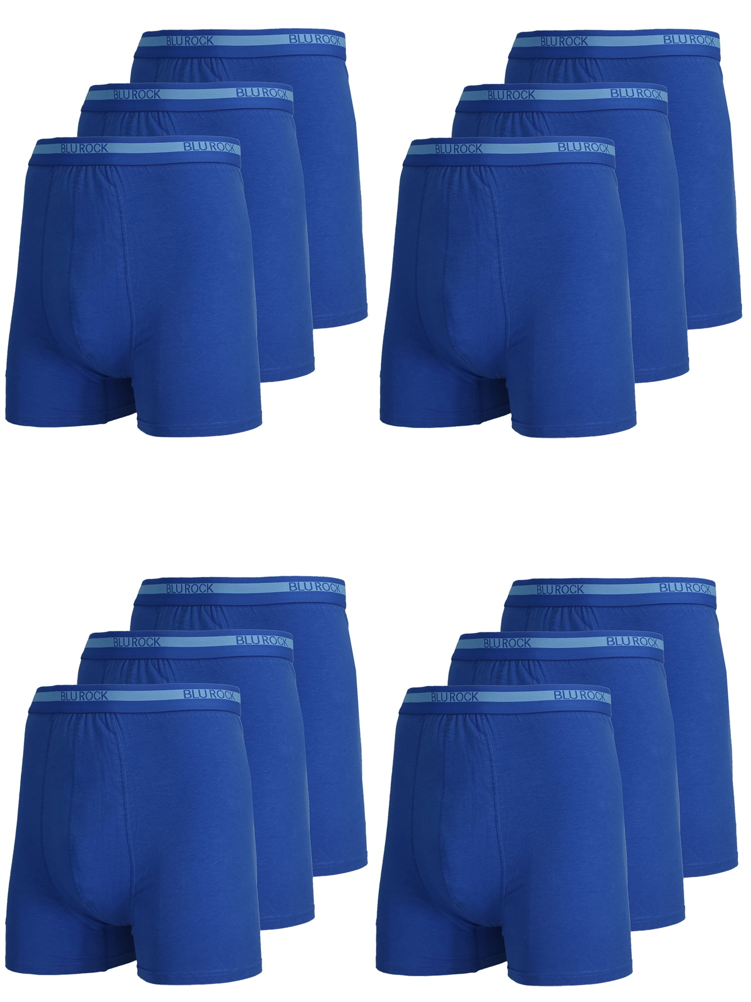 12-Pack Men's Stretch Cotton Boxer Briefs (Sizes, S-2XL) - Walmart.com
