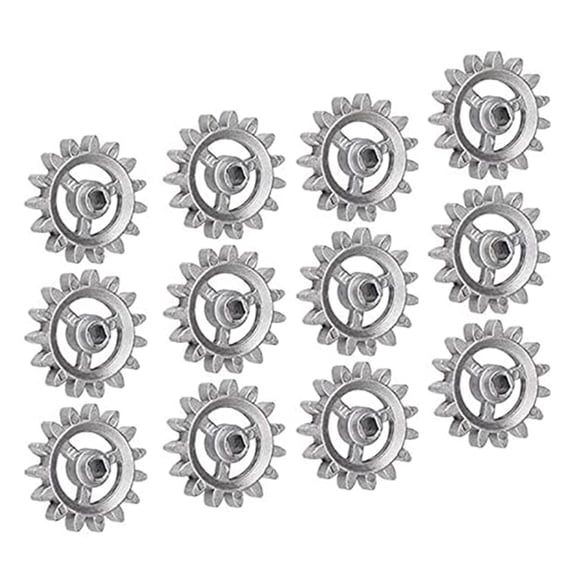 12 Pack Metal Gear Frame Gear DIY Parts Durable Gear Wheel Heat Resistant Accessories Metal Material Suitable for Grills