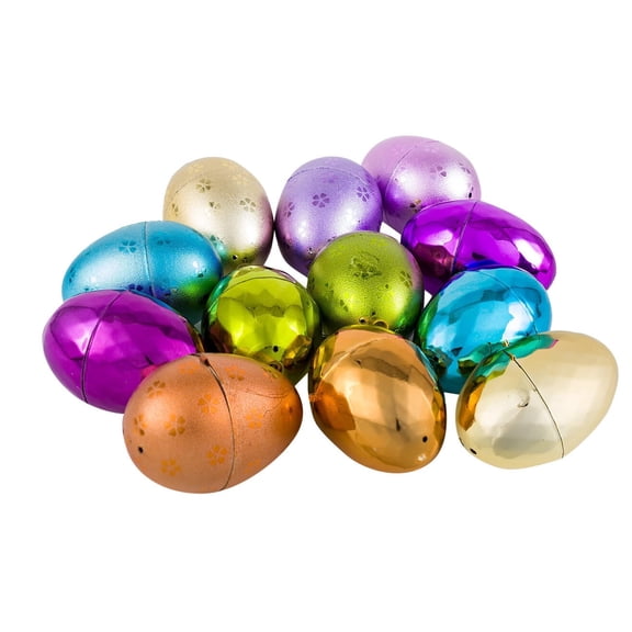 12 Pack Metallic Easter Eggs