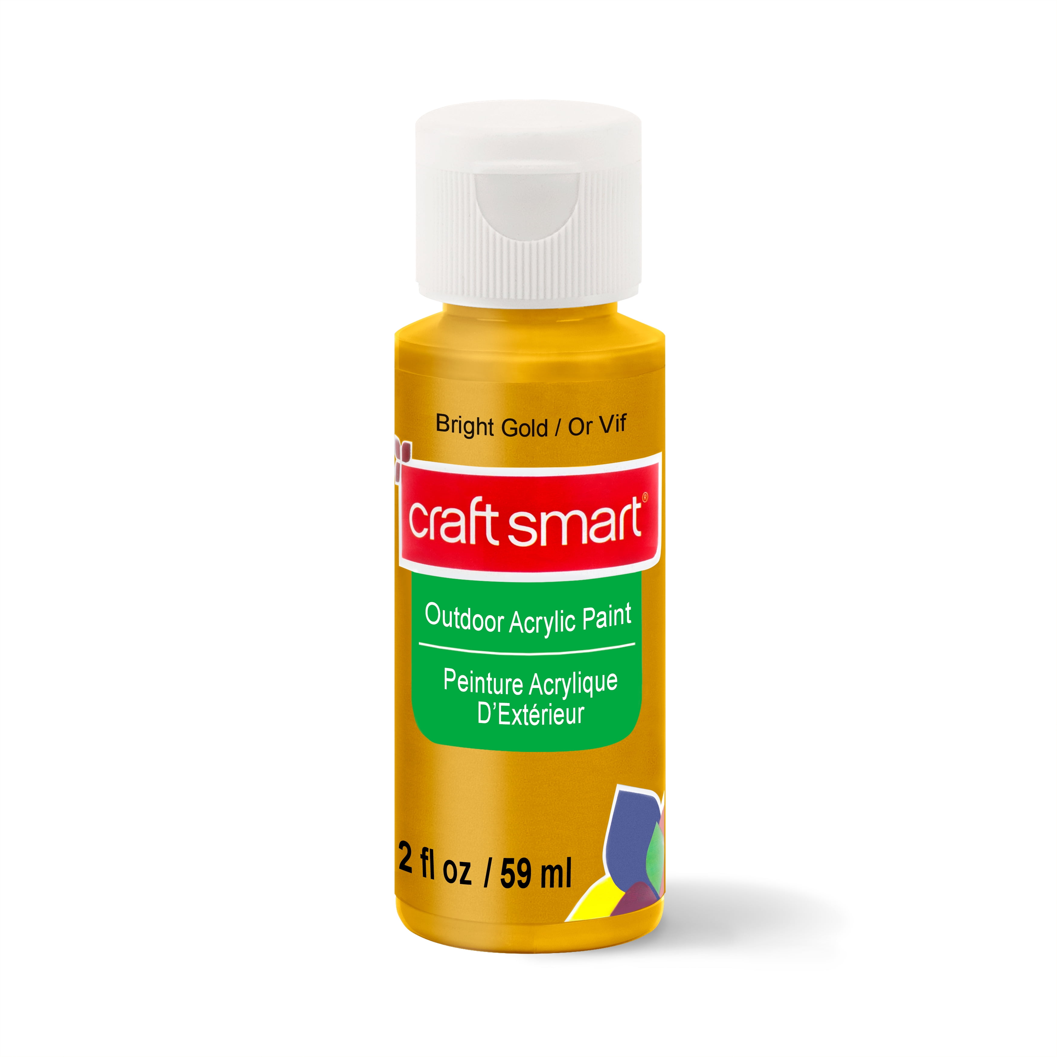 Craft Smart Metallic Outdoor Acrylic Paint, 2oz., 12 Pack