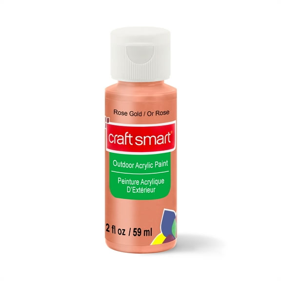 Craft Smart Metallic Outdoor Acrylic Paint, 2oz., 12 Pack