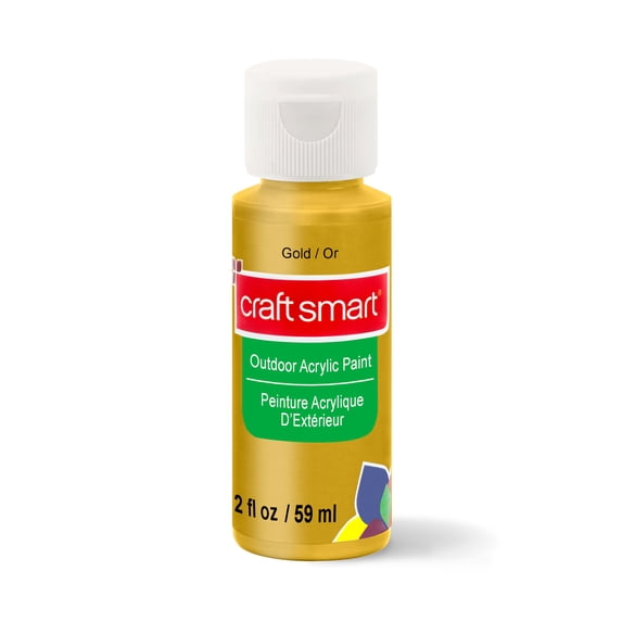 Craft Smart Metallic Outdoor Acrylic Paint, 2oz., 12 Pack