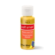 Craft Smart Metallic Paint, 2oz., 12 Pack