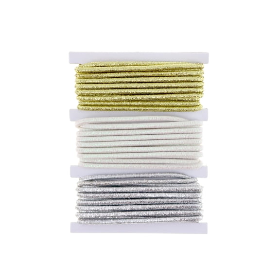 12 Pack: Metallic Thick Elastic Cord Pack by Creatology