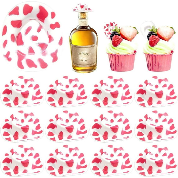 12 Pack Mini Cowboy Hat for Decor Western Cowgirl Hat Doll Hats Plastic Miniature Doll Hats, Cute Party Hats for Wine Bottles Cute Doll Hats Decoration Accessories for Party