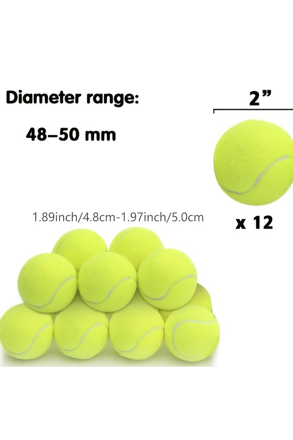 12 Pack Mini Tennis Balls - 2 Inch Dog Ball Launcher, Interactive Pet Toy, Perfect for Puppies and Pet Play