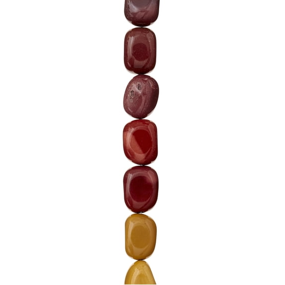 Bead Landing Mixed Multicolor Jasper Oval Beads, 10mm, 12 Pack